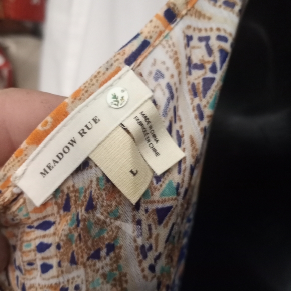 Final Sale - ANTHROPOLOGIE - MEADOW RUE - Roselle Crochet Lace Peasant Blouse - Picture 3 of 4